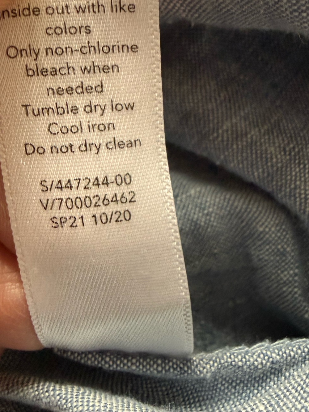 Athleta Cabo Linen Wide Leg Pant Chambray Blue Athleisure Casual Women’s Size 2 - Picture 12 of 12